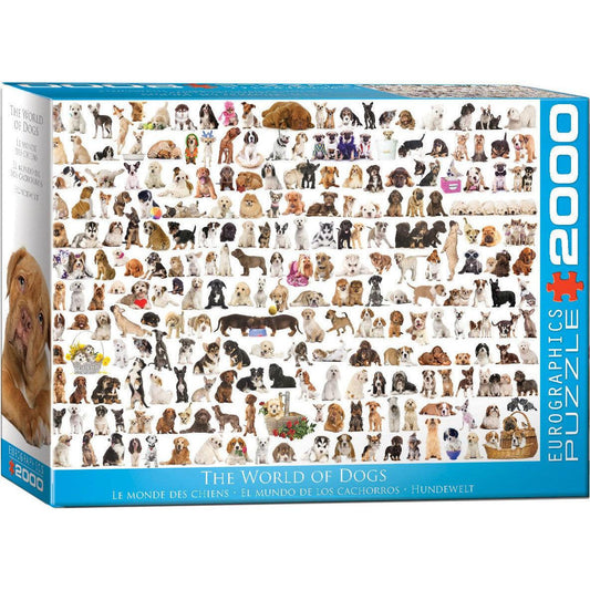 The World of Dogs 2000 Piece Jigsaw Puzzle Eurographics
