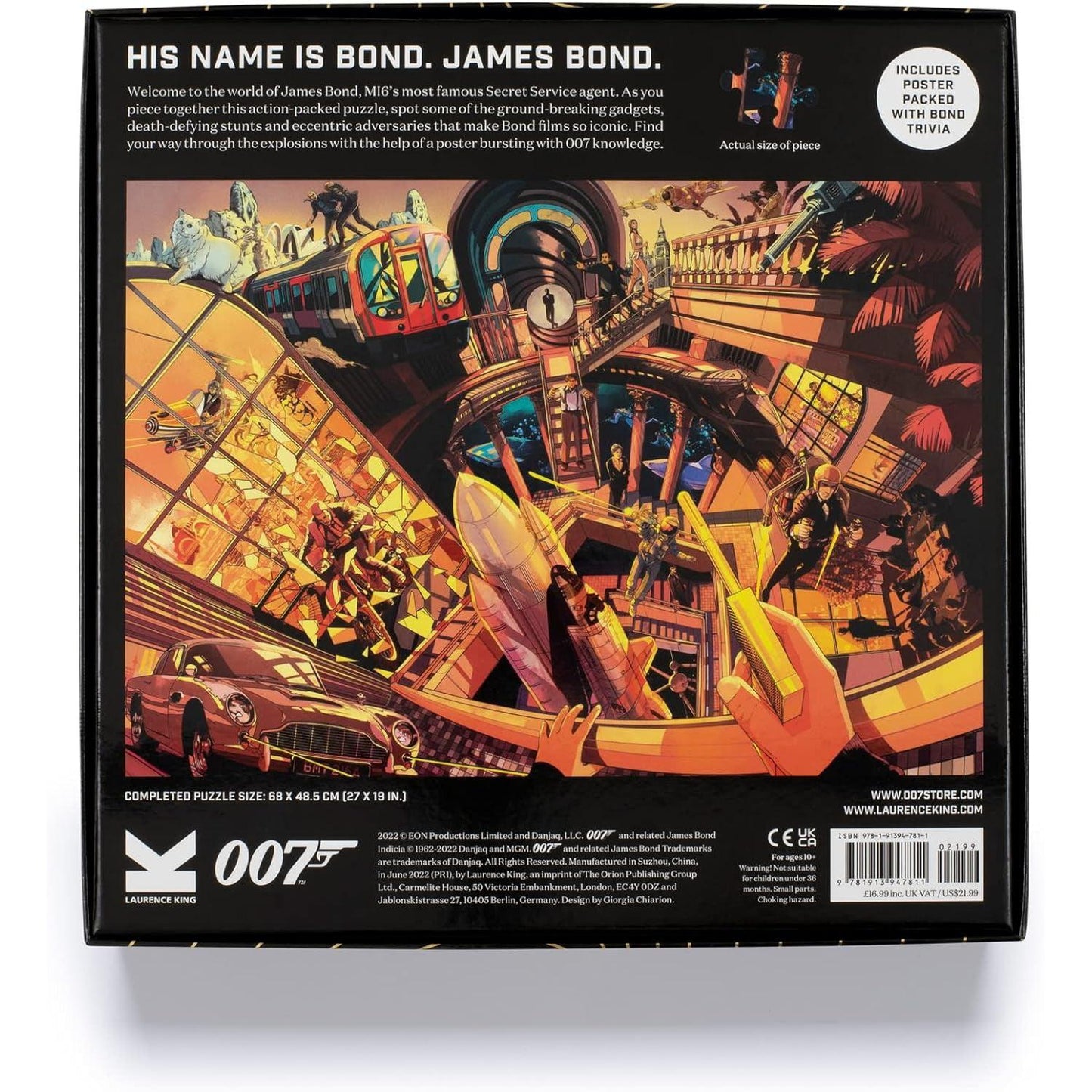 The World of James Bond 1000 Piece Jigsaw Puzzle Laurence King