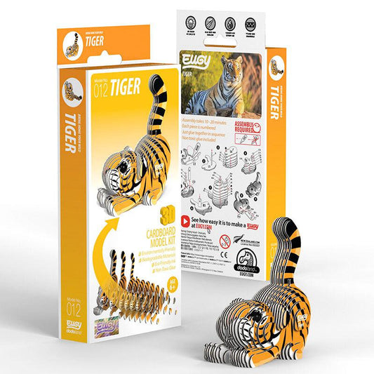 Tiger 3D Cardboard Model Kit Eugy