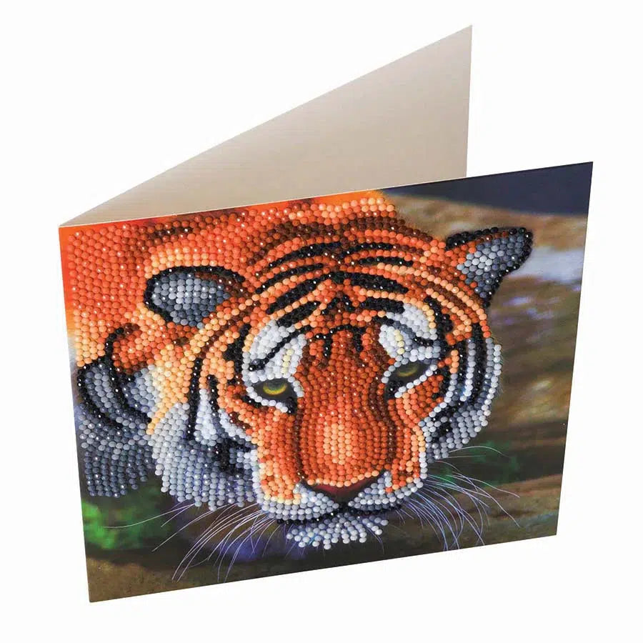 Tiger Crystal Art Card Kit Craft Buddy