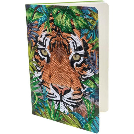 Tiger in the Forest Crystal Art Notebook Kit Craft Buddy