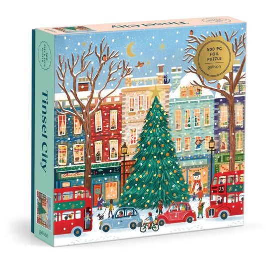 Tinsel City 500 Piece Jigsaw Puzzle Galison