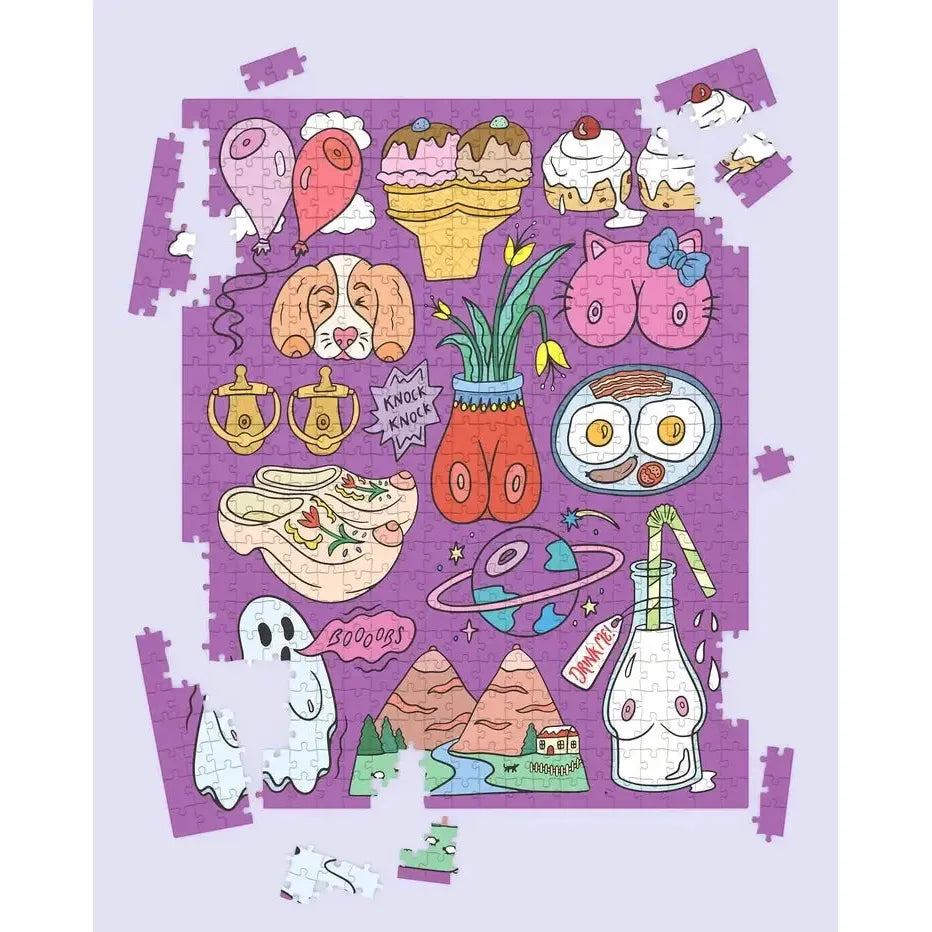 Tons of Titties 500 Piece Jigsaw Puzzle Fun Club