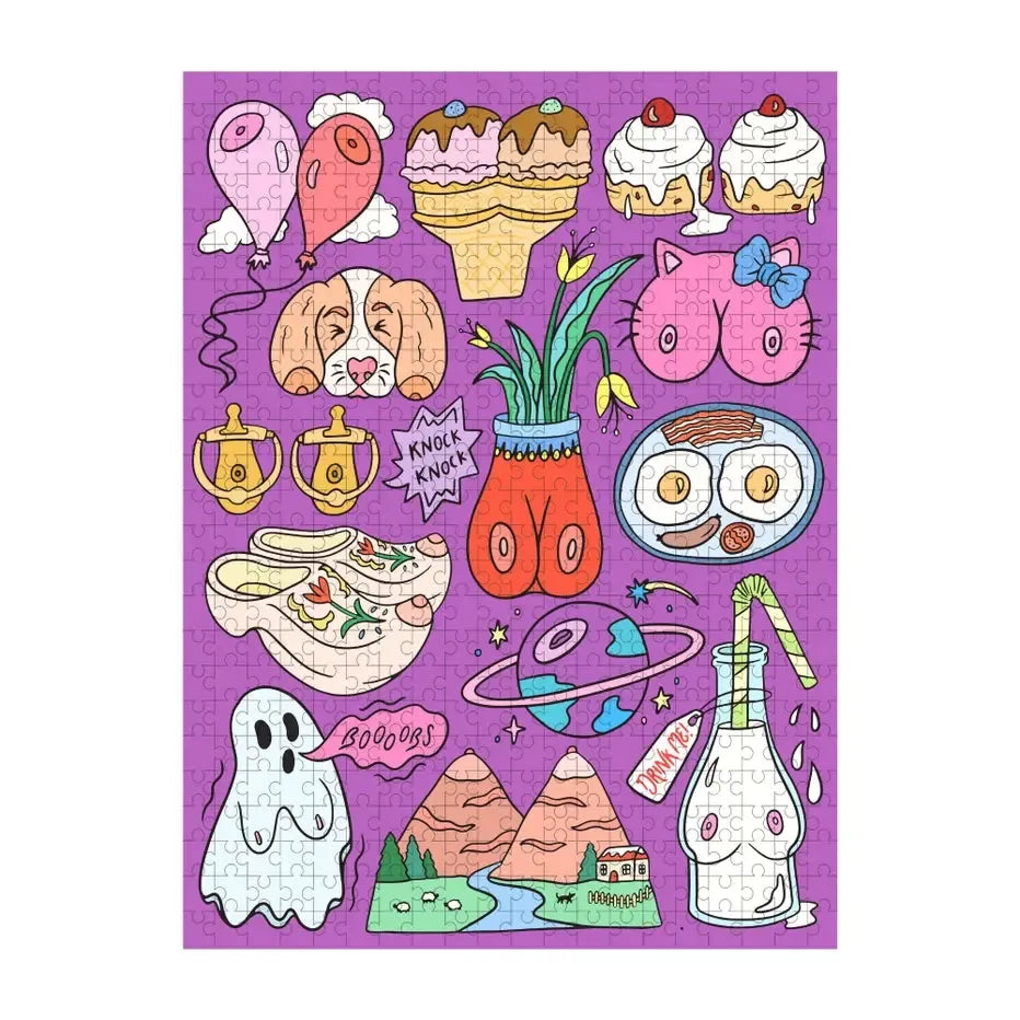 Tons of Titties 500 Piece Jigsaw Puzzle Fun Club