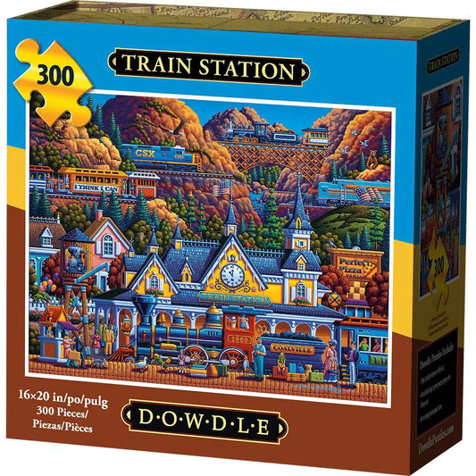 Train Station 300 Piece Jigsaw Puzzle Dowdle