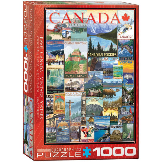 Travel Canada Vintage Posters 1000 Piece Jigsaw Puzzle Eurographics