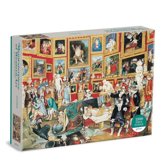 Tribuna of the Uffizi Meowsterpiece of Western Art 1500 Piece Jigsaw Puzzle Galison