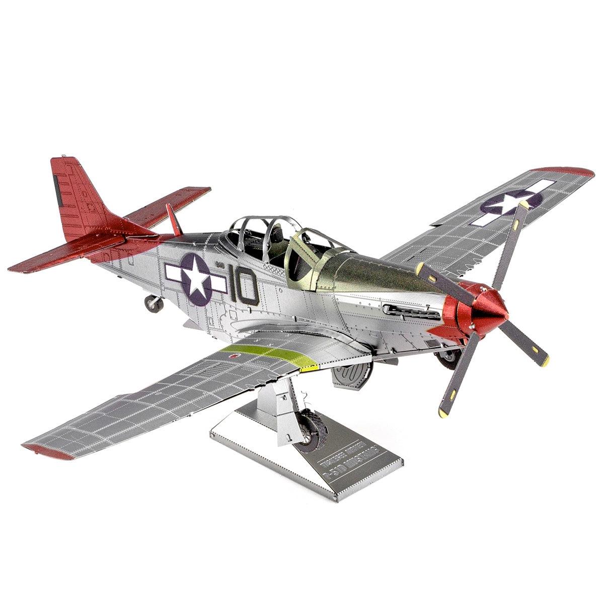 Tuskegee Airmen P-51D Mustang Premium 3D Steel Model Kit Metal Earth