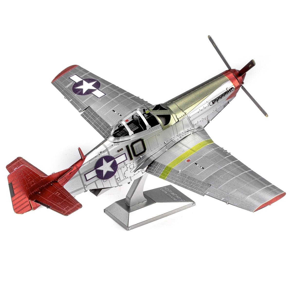 Tuskegee Airmen P-51D Mustang Premium 3D Steel Model Kit Metal Earth