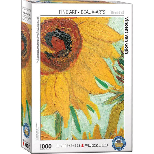 Twelve Sunflowers (Detail) 1000 Piece Jigsaw Puzzle Eurographics