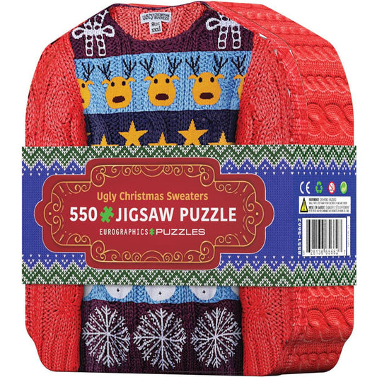 Ugly Christmas Sweaters 550 Piece Jigsaw Puzzle in Tin Eurographics