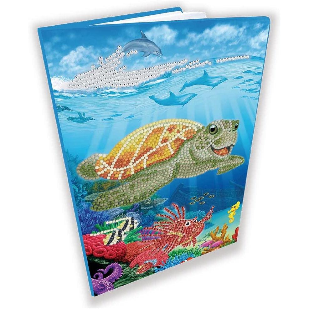 Underwater Turtle Crystal Art Notebook Kit Craft Buddy