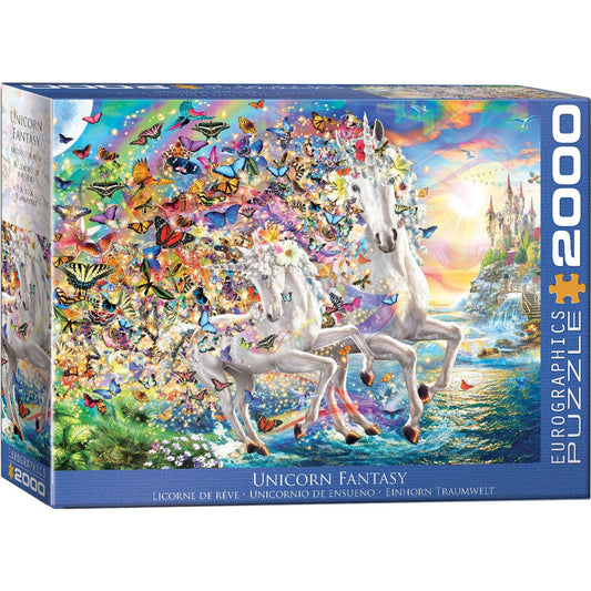 Unicorn Fantasy 2000 Piece Jigsaw Puzzle Eurographics