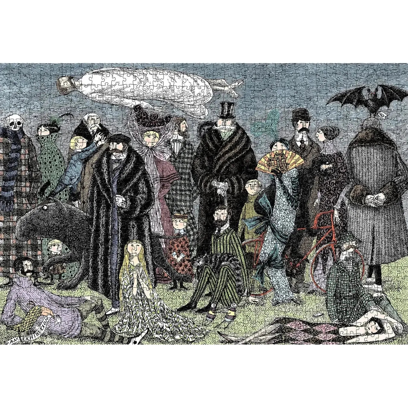 Untitled by Edward Gorey 1000 Piece Jigsaw Puzzle Pomegranate