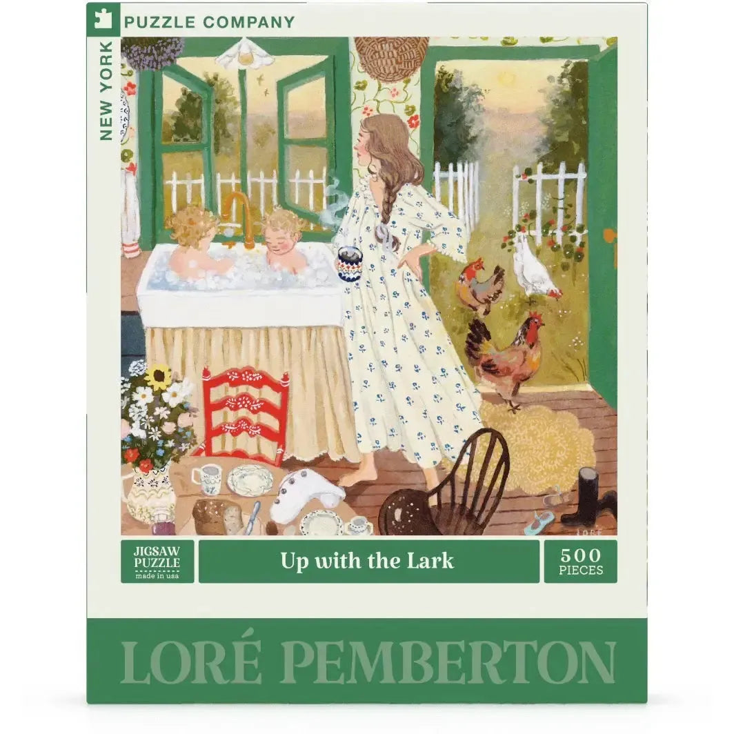 Up With The Lark Puzzle 500 Pezzi - New York Puzzle Company - Nuovo - Foto 2