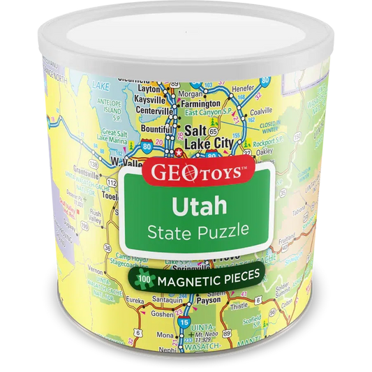 Utah State 100 Piece Magnetic Jigsaw Puzzle Geotoys