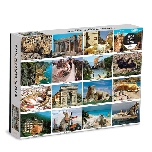 Vacation Cats 1500 Piece Jigsaw Puzzle Galison