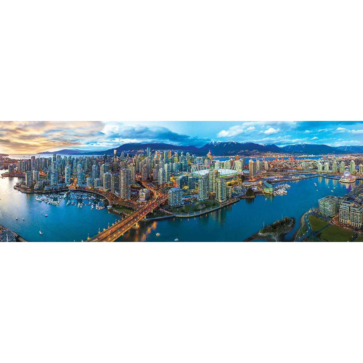 Vancouver, British Columbia 1000 Piece Panoramic Jigsaw Puzzle Eurographics