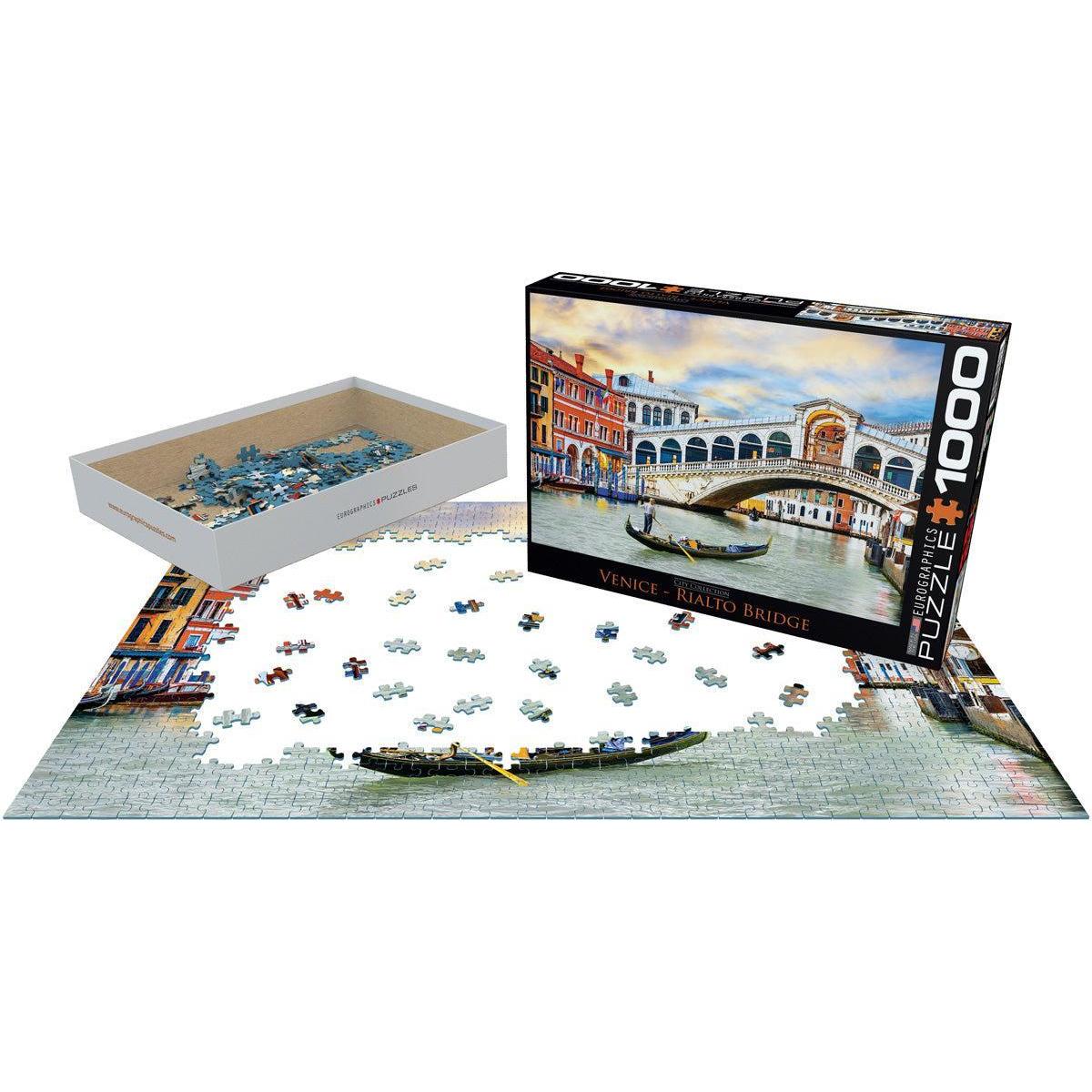 Venice Rialto Bridge 1000 Piece Jigsaw Puzzle Eurographics