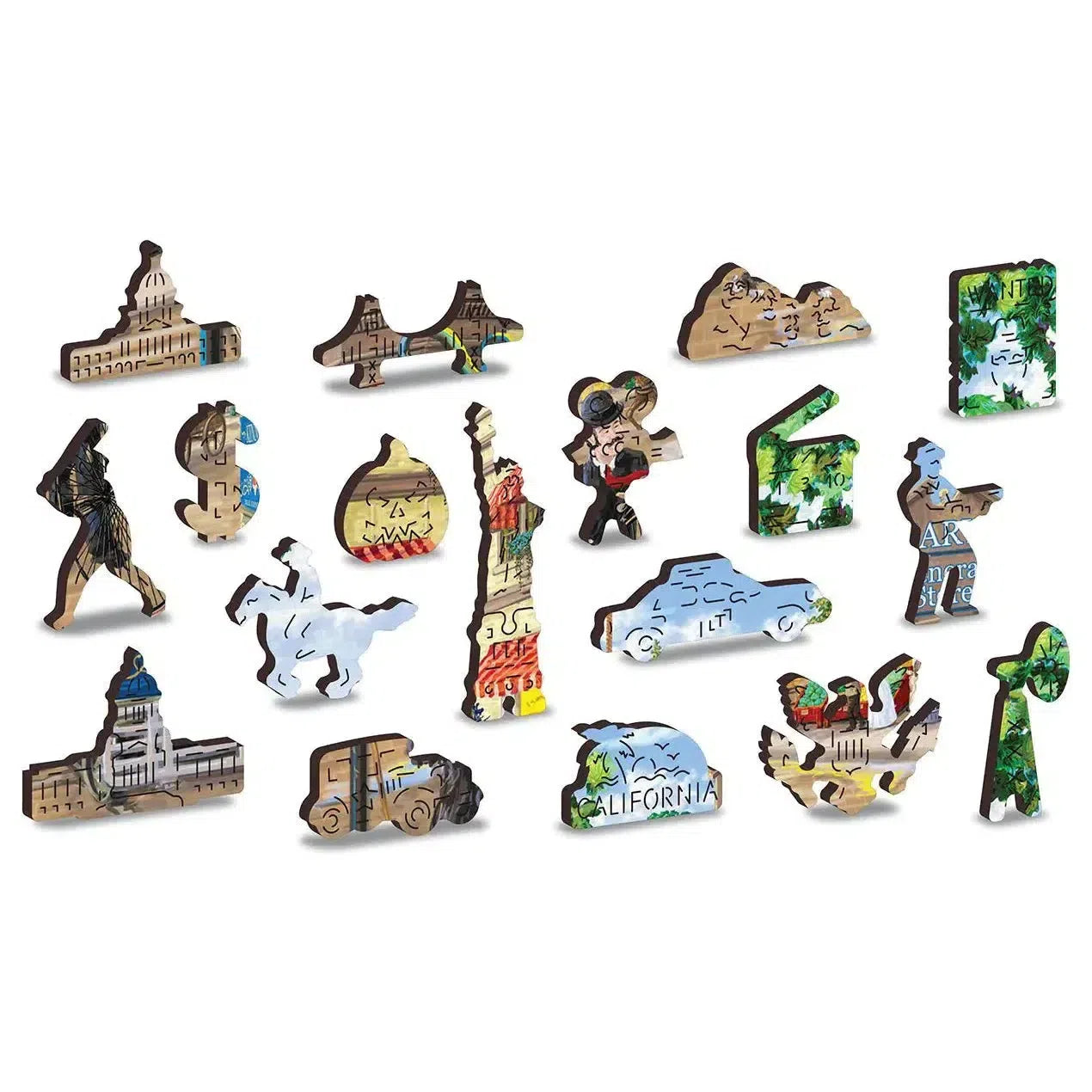 Victorian Street 200 Piece Wood Jigsaw Puzzle Wooden City