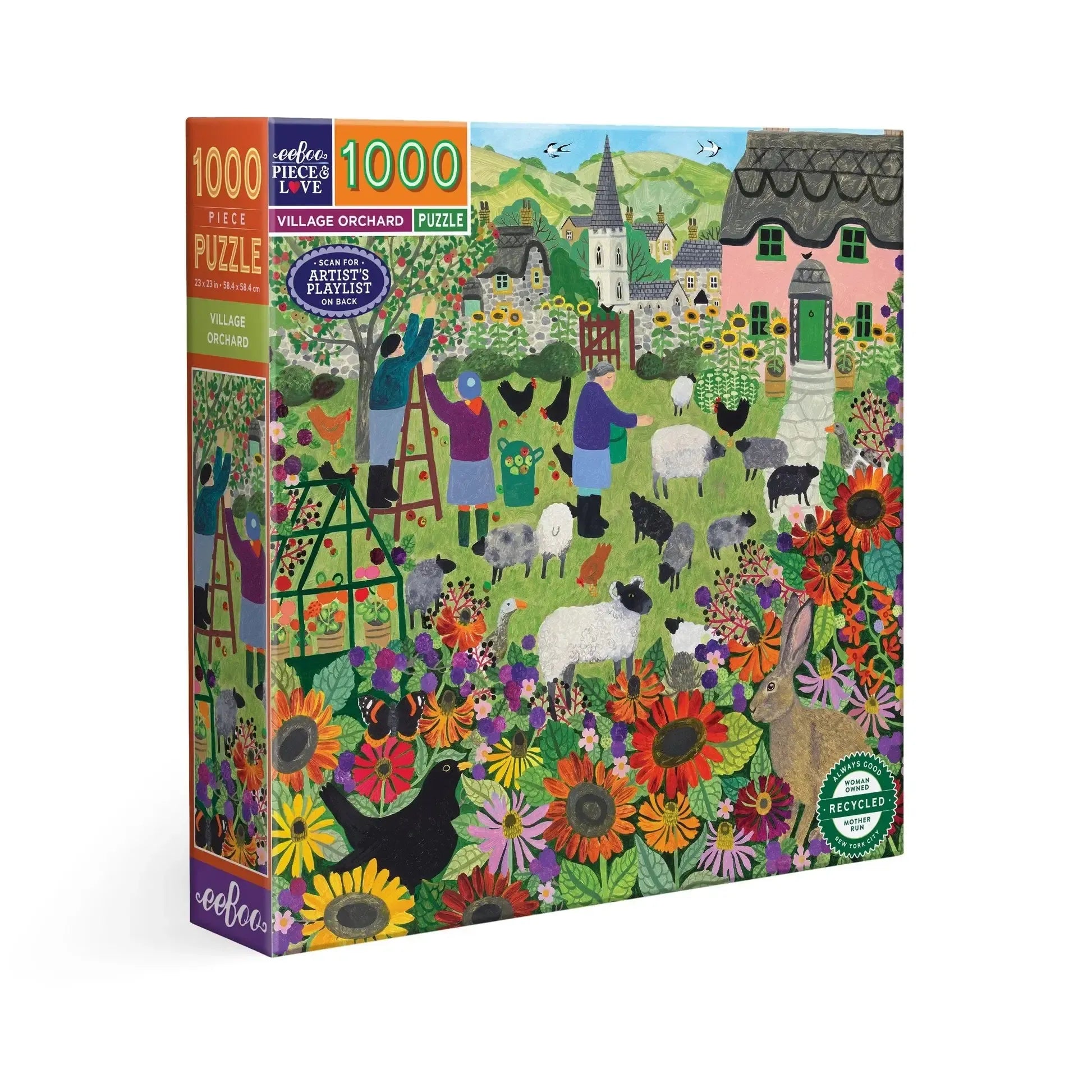 Village Orchard 1000 Piece Jigsaw Puzzle eeBoo