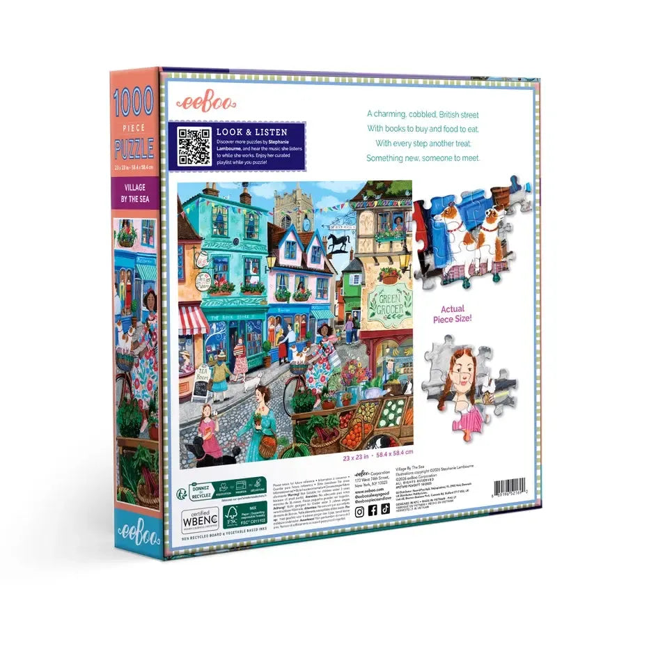 Village by the Sea 1000 Piece Jigsaw Puzzle eeBoo