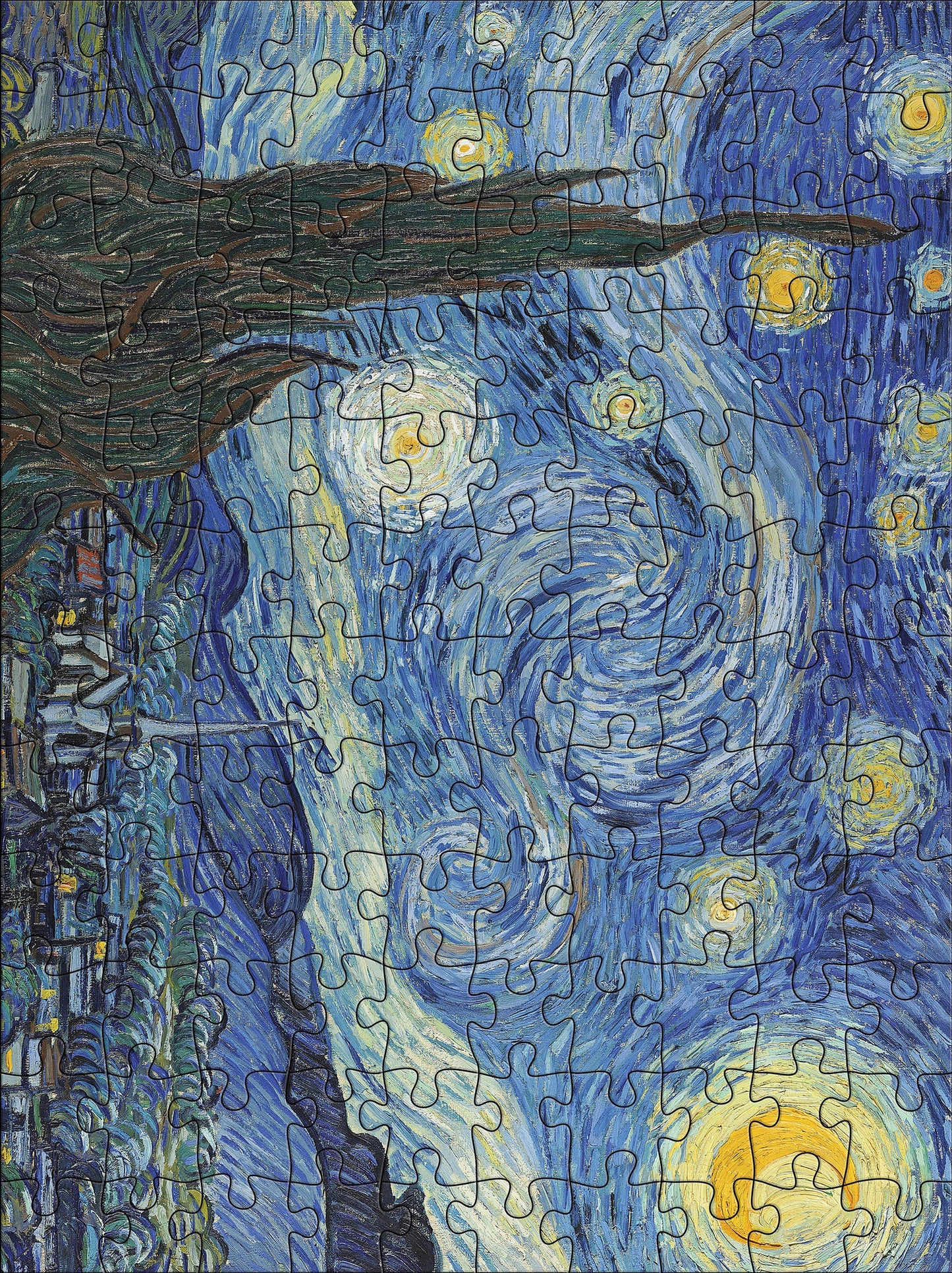 Vincent van Gogh Set of 2 120 Piece Double-Sided Jigsaw Puzzle Pomegranate