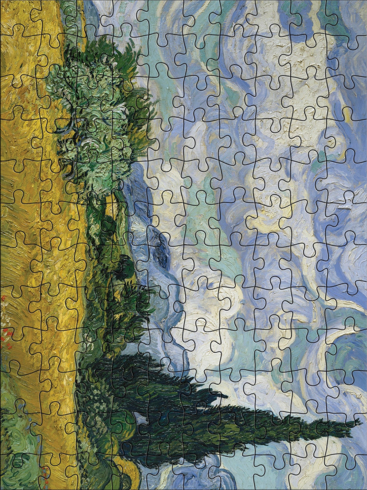 Vincent van Gogh Set of 2 120 Piece Double-Sided Jigsaw Puzzle Pomegranate
