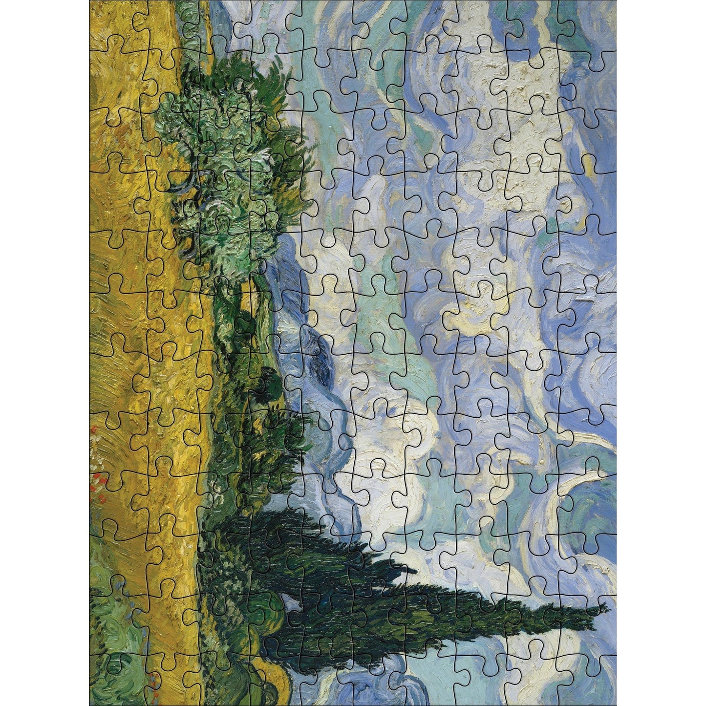 Vincent van Gogh Set of 2 120 Piece Double-Sided Jigsaw Puzzle Pomegranate