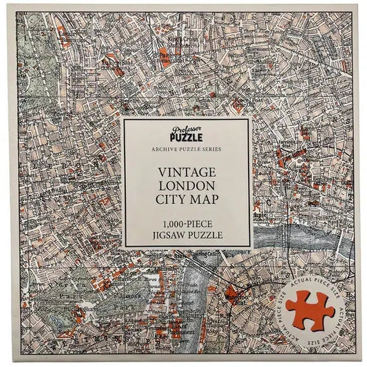 Vintage London City Map 1000 Piece Jigsaw Puzzle Professor Puzzle