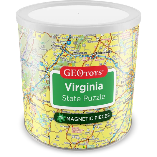 Virginia State 70 Piece Magnetic Jigsaw Puzzle Geotoys