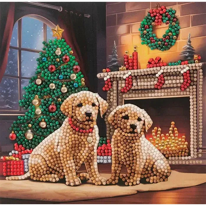 Waiting for Santa Crystal Art Card Kit Craft Buddy