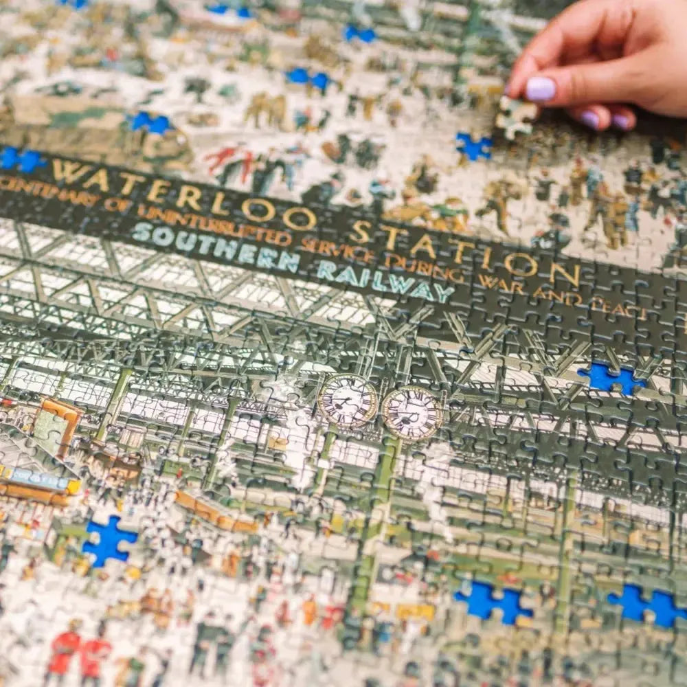 Waterloo Station 1848 - 1948 1000 Piece Jigsaw Puzzle Gibsons