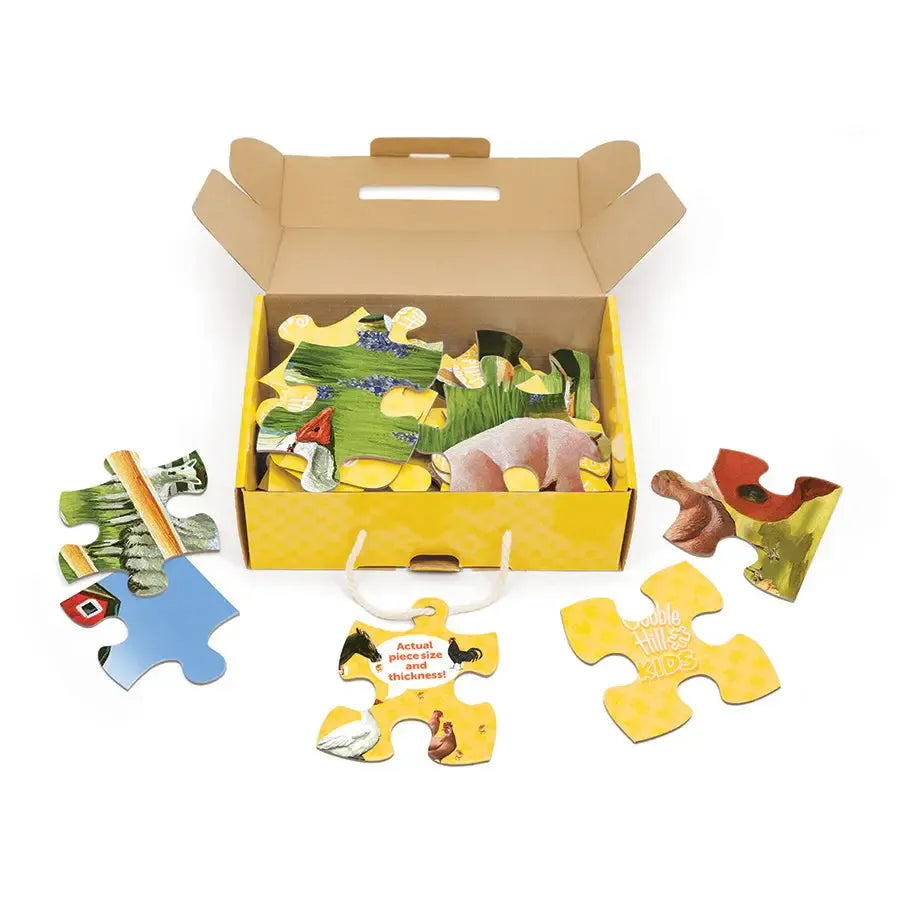 Welcome to the Farm 35 Piece Floor Jigsaw Puzzle Cobble Hill