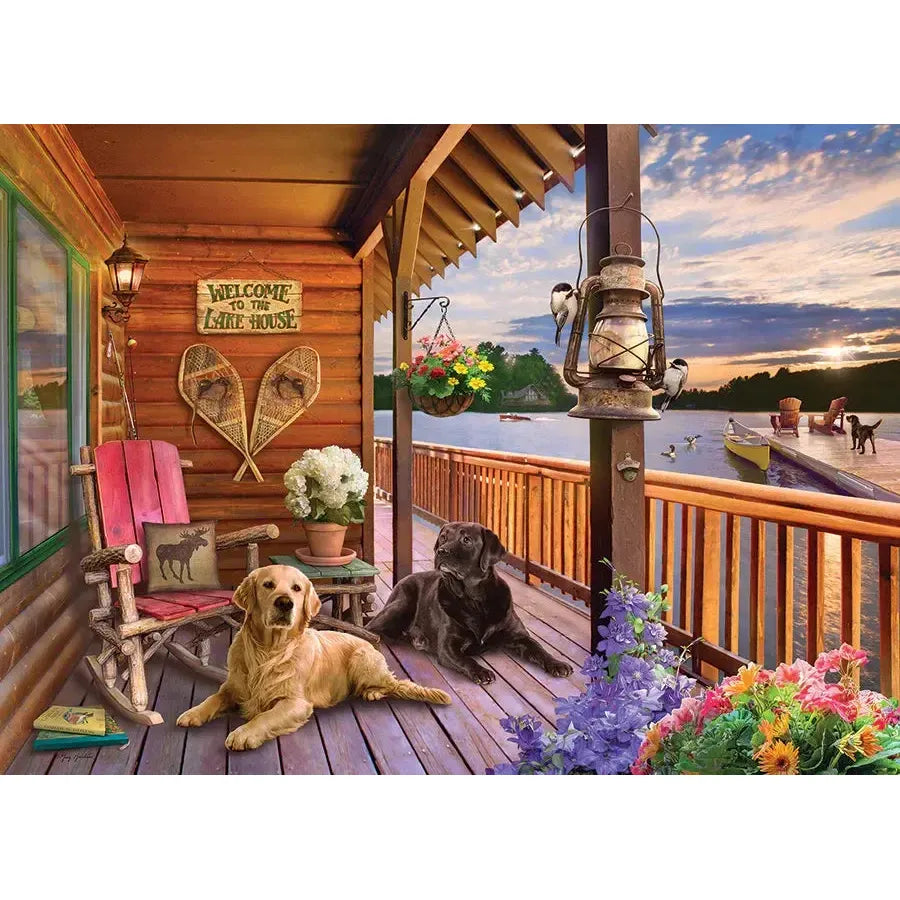 Welcome to the Lake House 1000 Piece Jigsaw Puzzle Cobble Hill