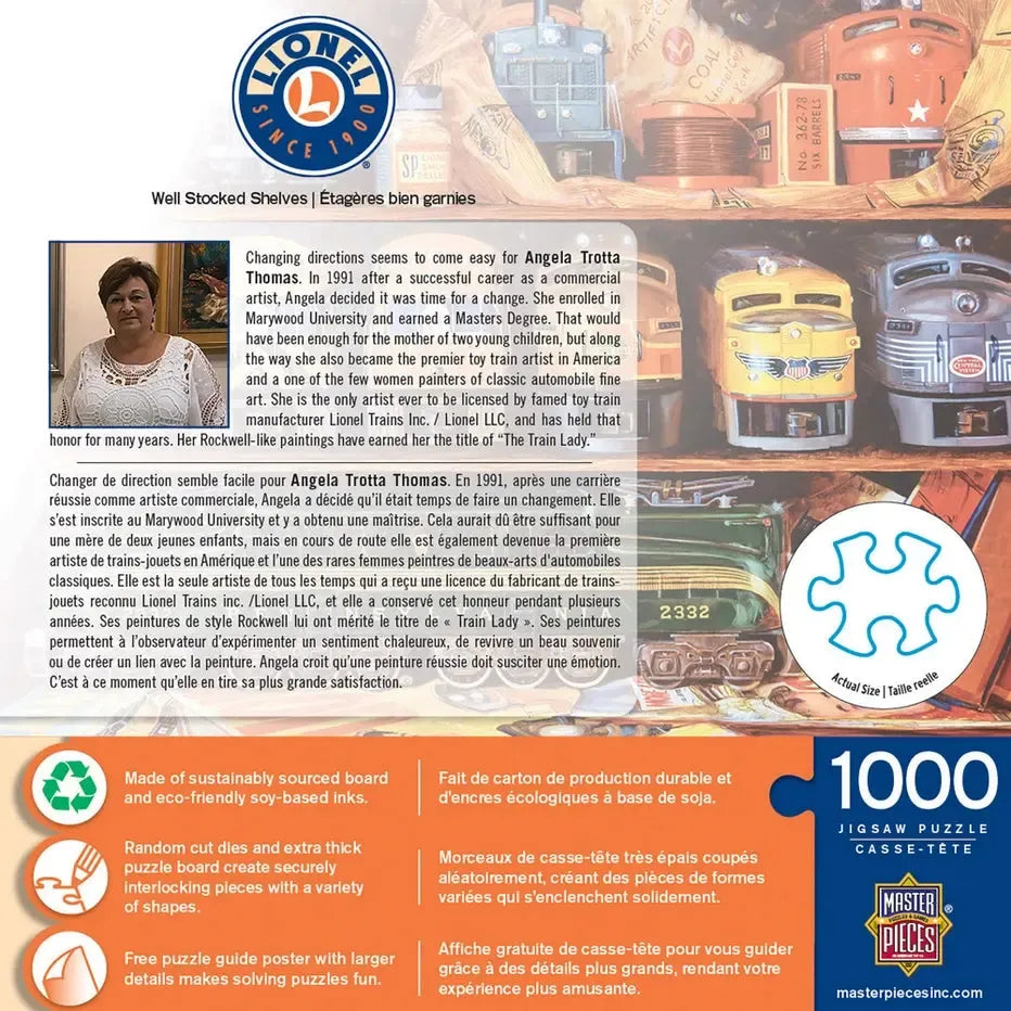 Well Stocked Shelves Lionel Trains 1000 Piece Jigsaw Puzzle MasterPieces