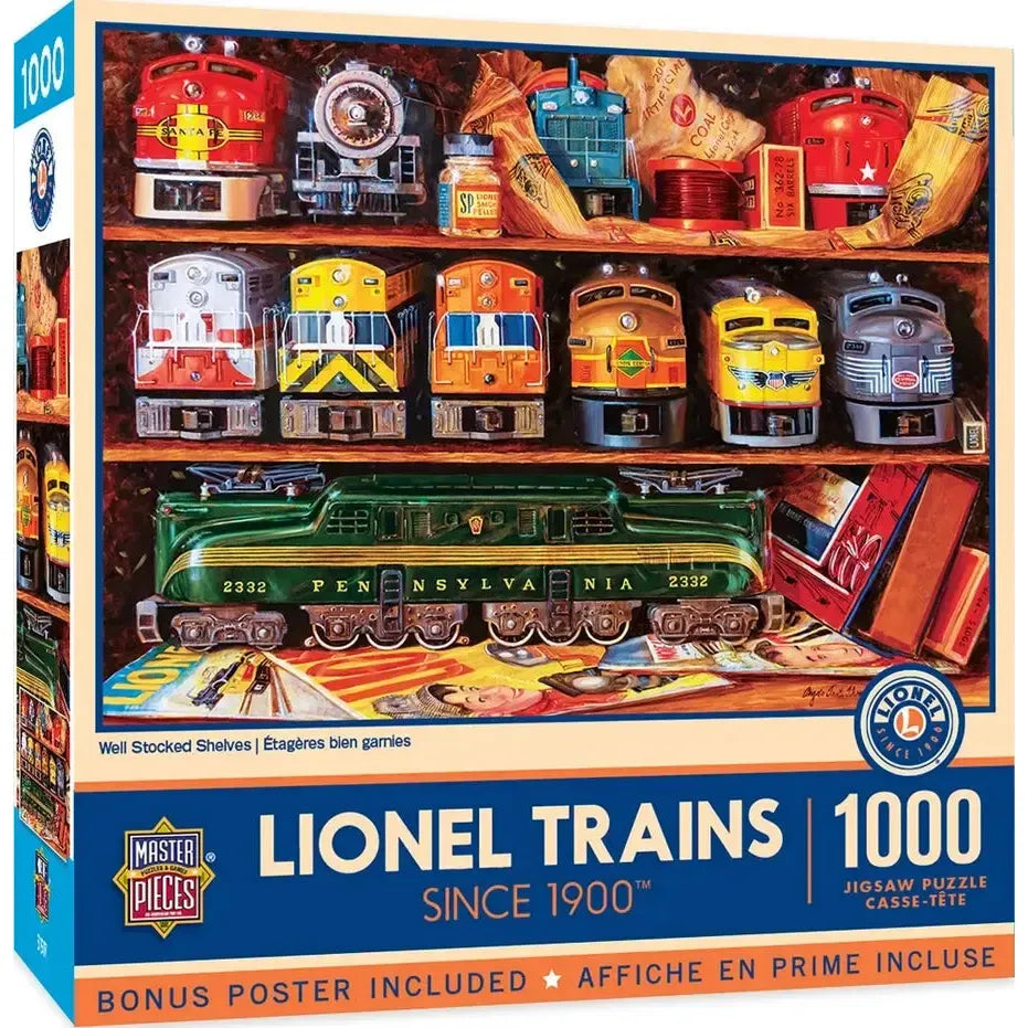 Well Stocked Shelves Lionel Trains 1000 Piece Jigsaw Puzzle MasterPieces