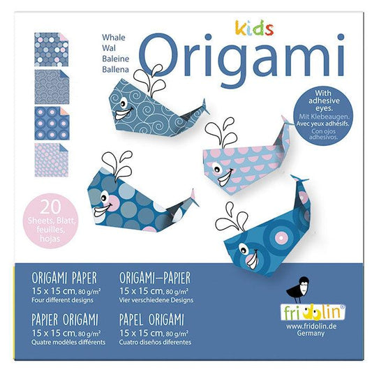 Whale Kids Origami Kit Fridolin