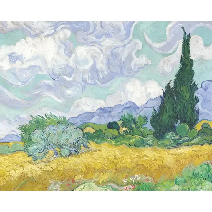 Wheat Fields Cypresses 1000 Piece Jigsaw Puzzle Peter Pauper