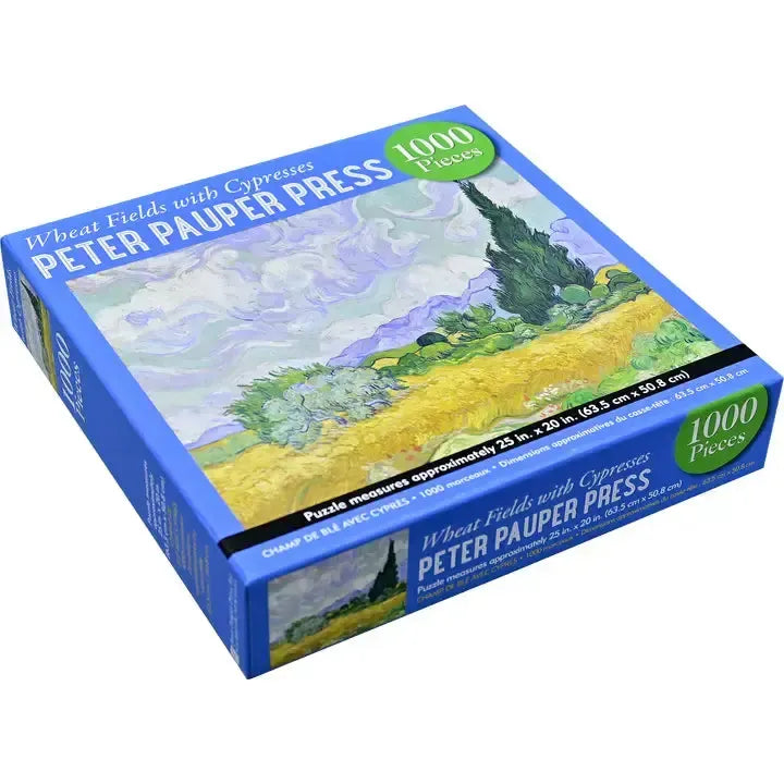 Wheat Fields Cypresses 1000 Piece Jigsaw Puzzle Peter Pauper