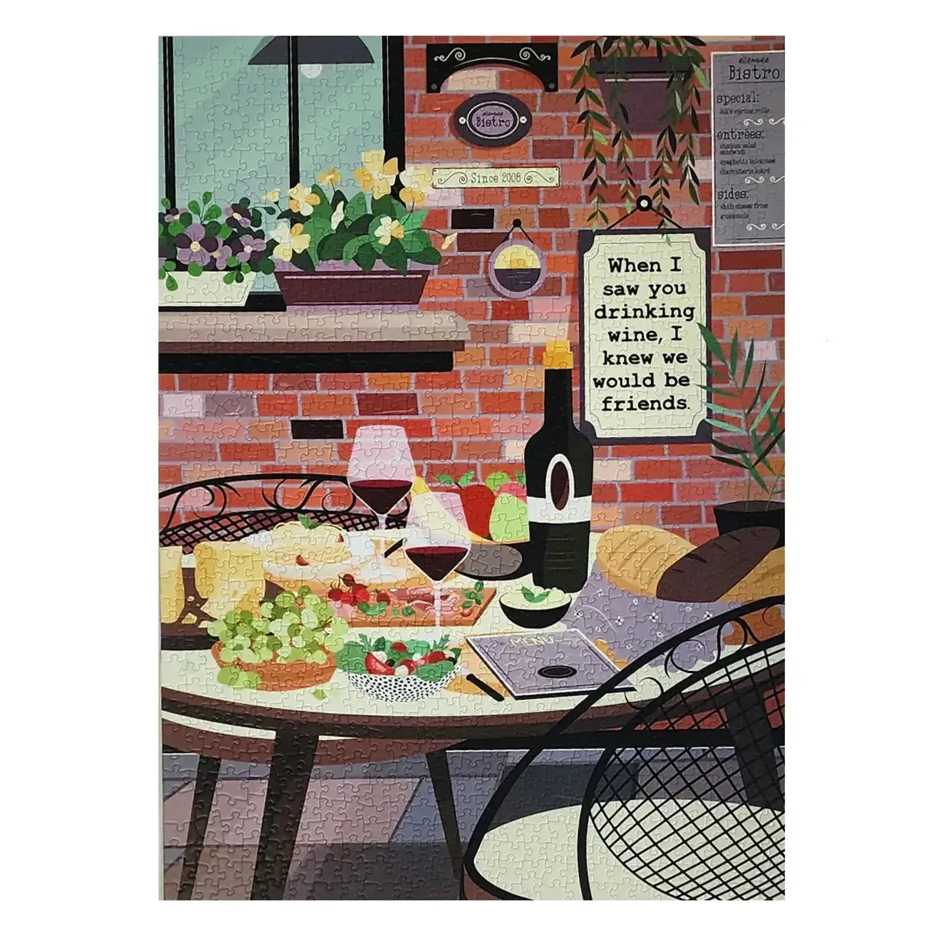When I saw you drinking wine... 1000 Piece Soft Touch Jigsaw Puzzle Ellembee