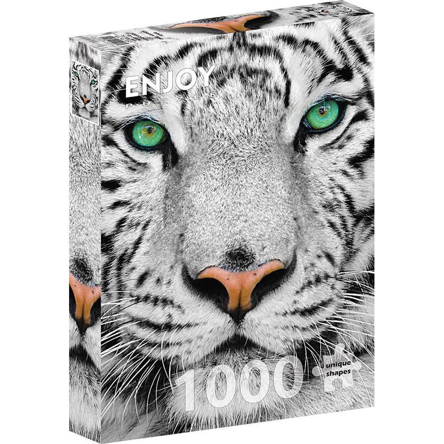 White Siberian Tiger 1000 Piece Jigsaw Puzzle Enjoy