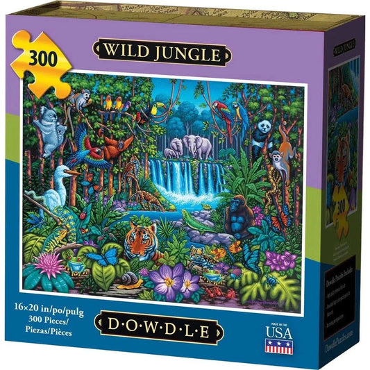 Wild Jungle 300 Piece Jigsaw Puzzle Dowdle