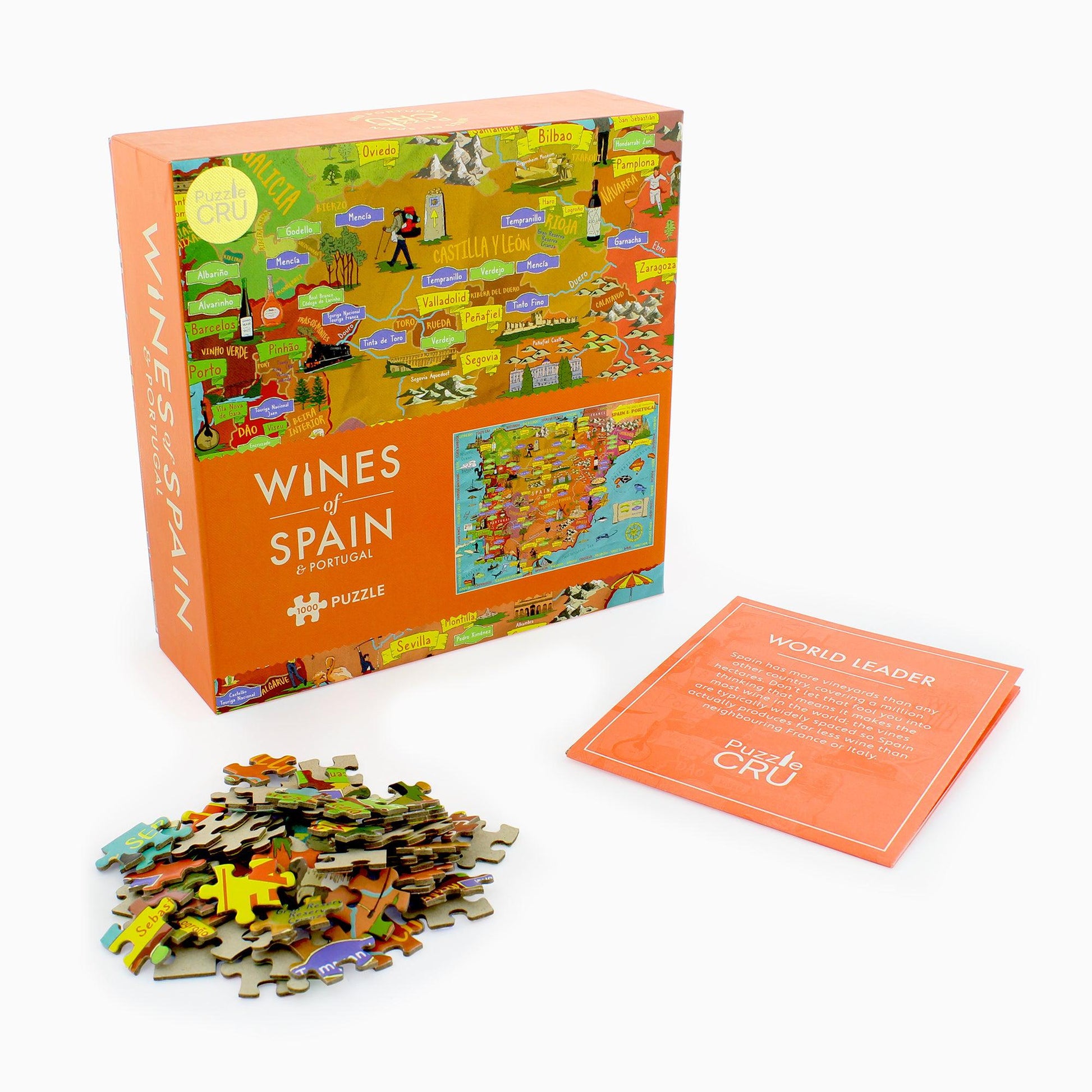 Wines Of Spain & Portugal 1000 Piece Jigsaw Puzzle Ginger Fox