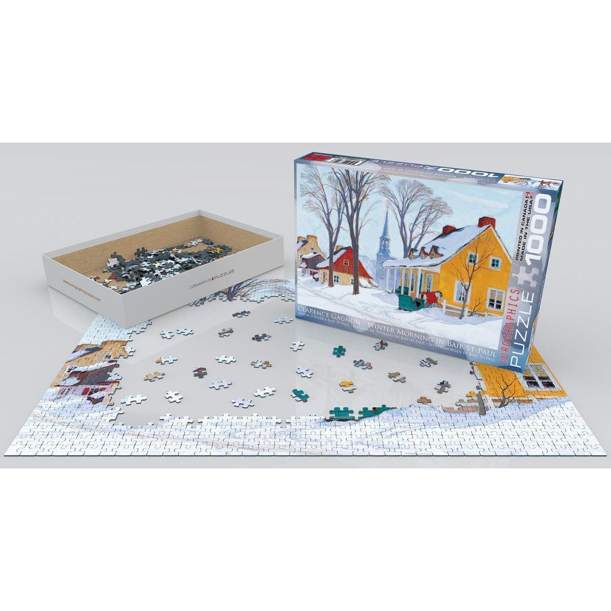 Winter Morning in Baie-Saint-Paul 1000 Piece Jigsaw Puzzle Eurographics