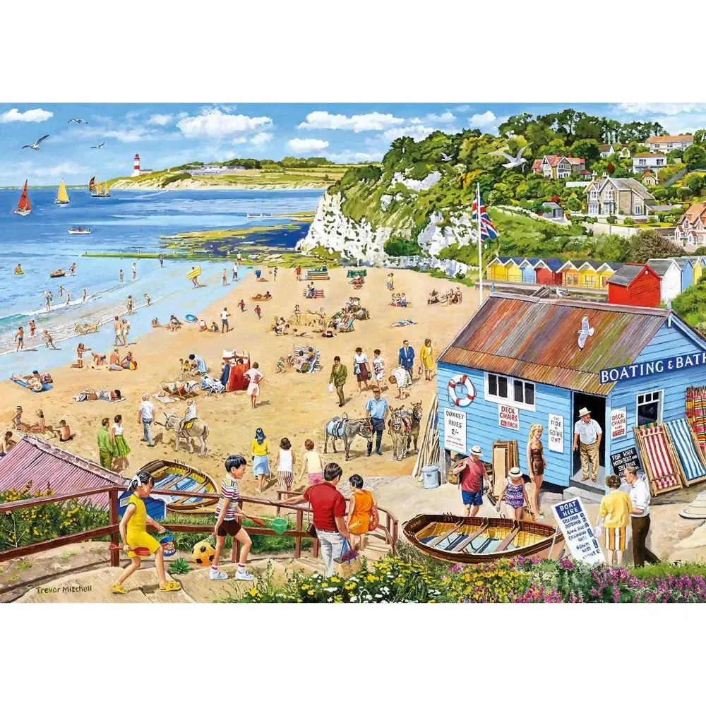 Wish You Were Here Set of 4 500 Piece Jigsaw Puzzles Gibsons