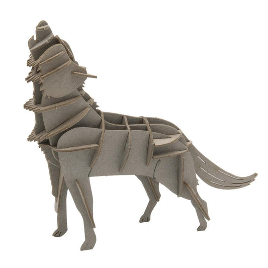 Wolf 3D Cardboard Model Kit Fridolin