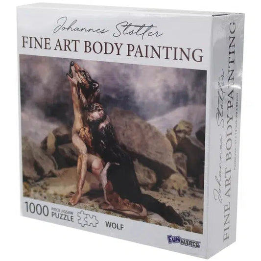 Wolf Body Painting 1000 Piece Jigsaw Puzzle Funwares