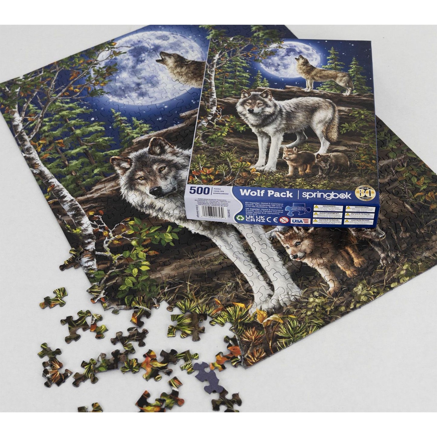Wolf Pack 500 Piece Jigsaw Puzzle Springbok