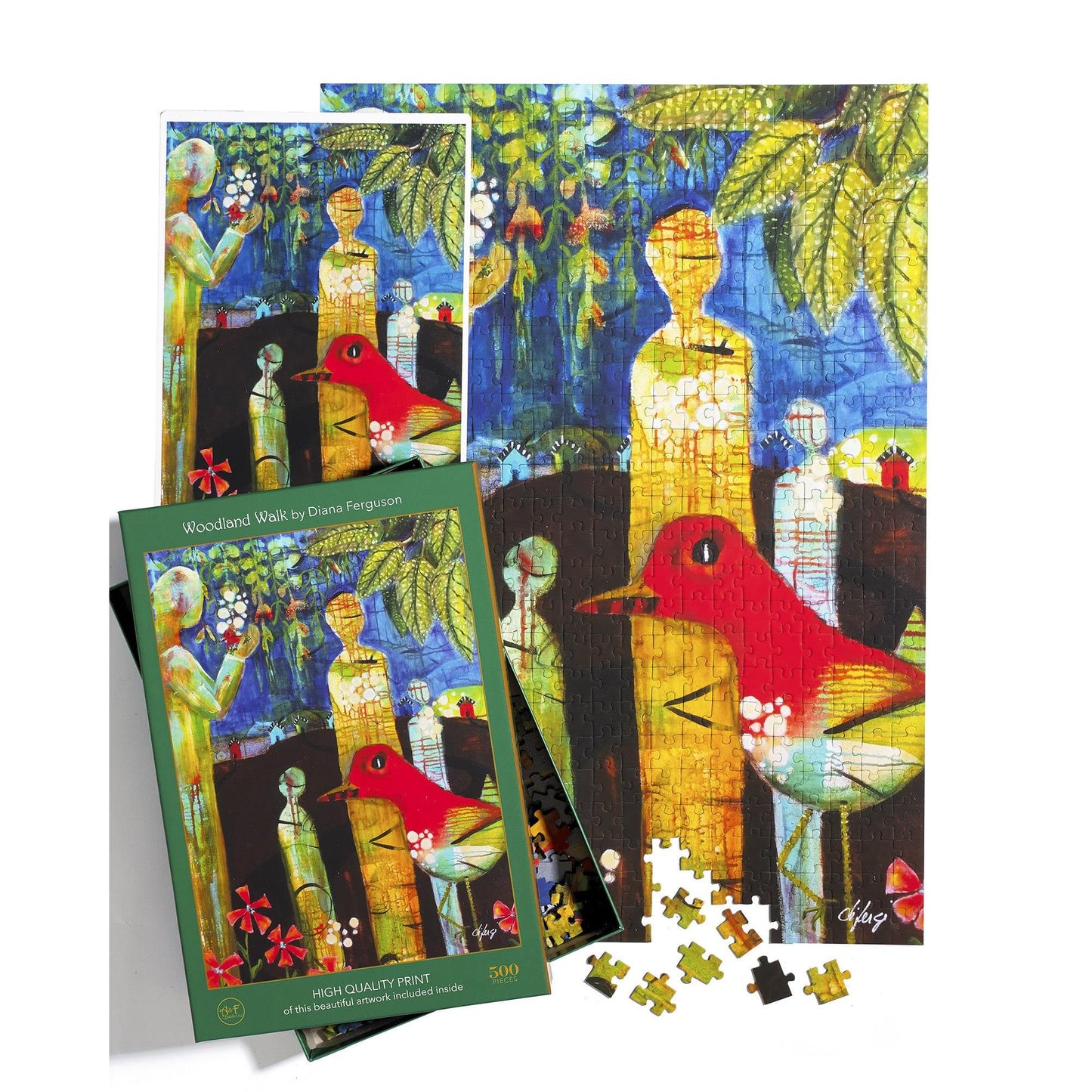 Woodland Walk 500 Piece Premium Jigsaw Puzzle Art & Fable